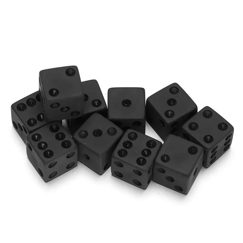 7pcs/lot Matte Black Dice Set  – обзор и цена Desk Setup Black
