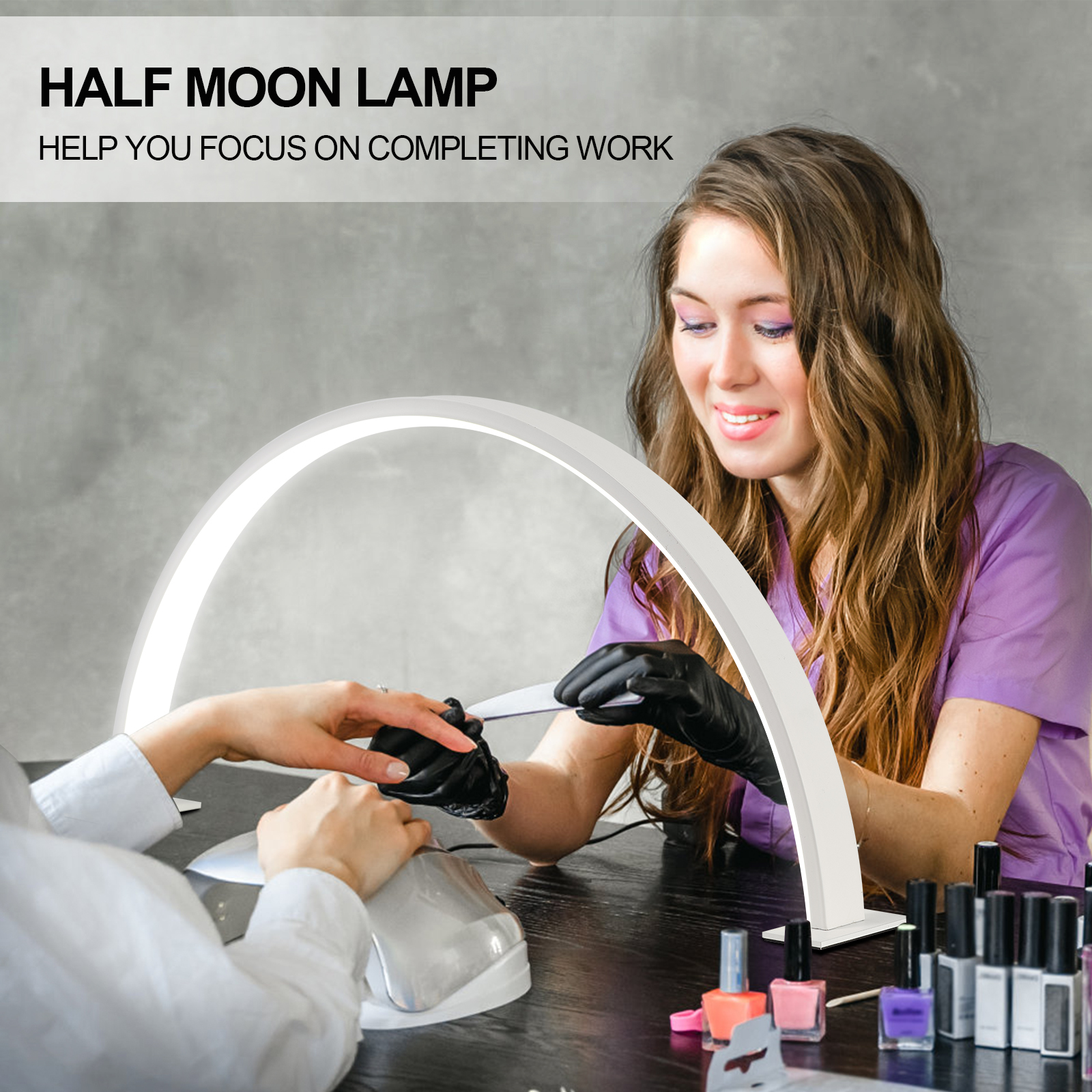 Half moon U-shaped nail lamp h – обзор и цена Desk Setup Lighting