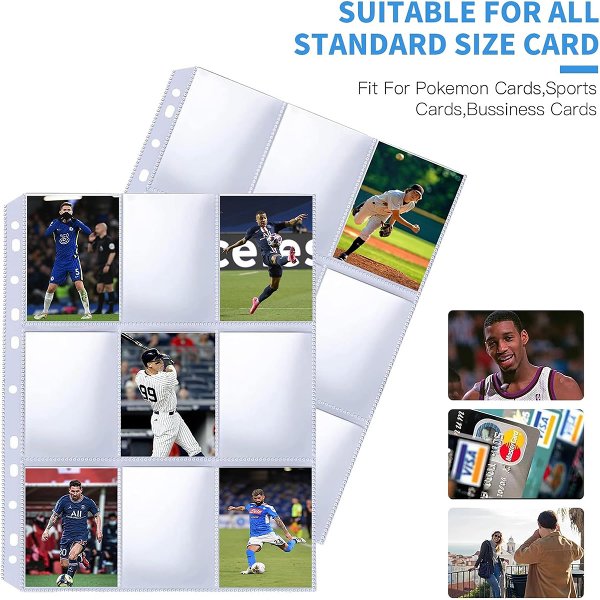 50 Pack 9 Pocket Card Sleeves  – обзор и цена Ring Binder Box