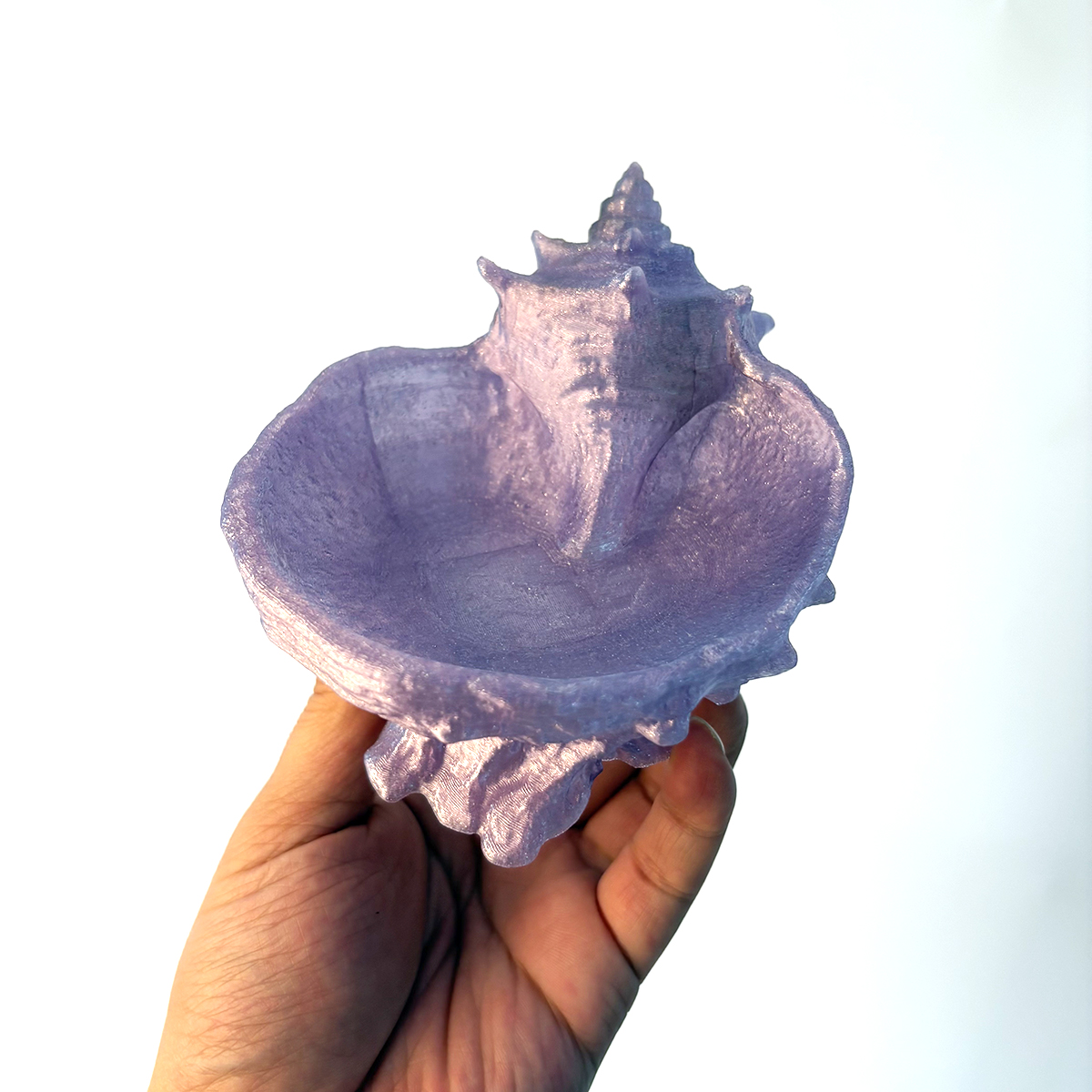 Pearlescent Purple Conch-Shape – обзор и цена Desk Setup Organizer