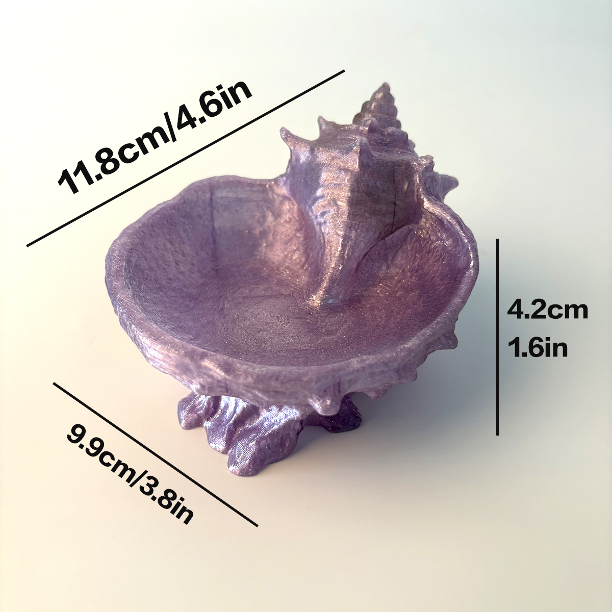 Pearlescent Purple Conch-Shape – обзор и цена Desk Setup Organizer