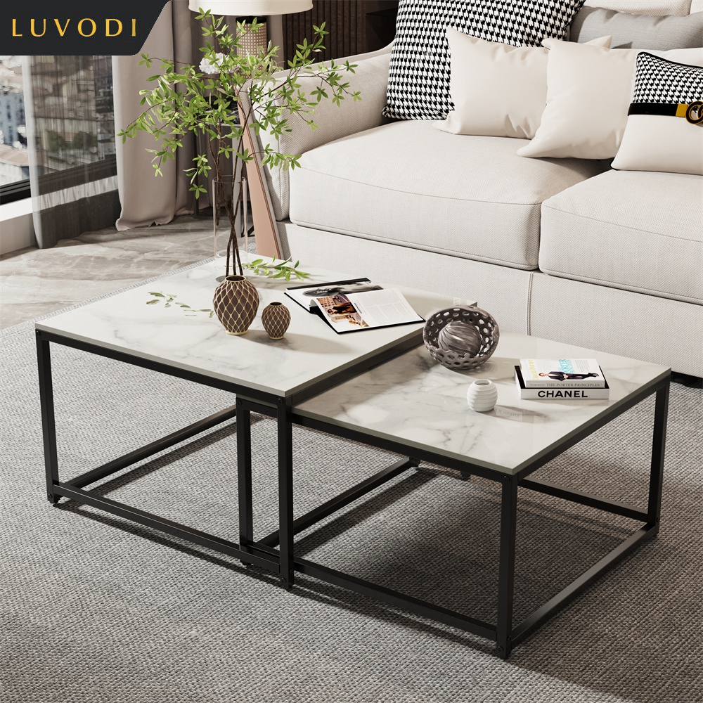 LUVODI Rectangle White Nesting – обзор и цена Desk Setup Black