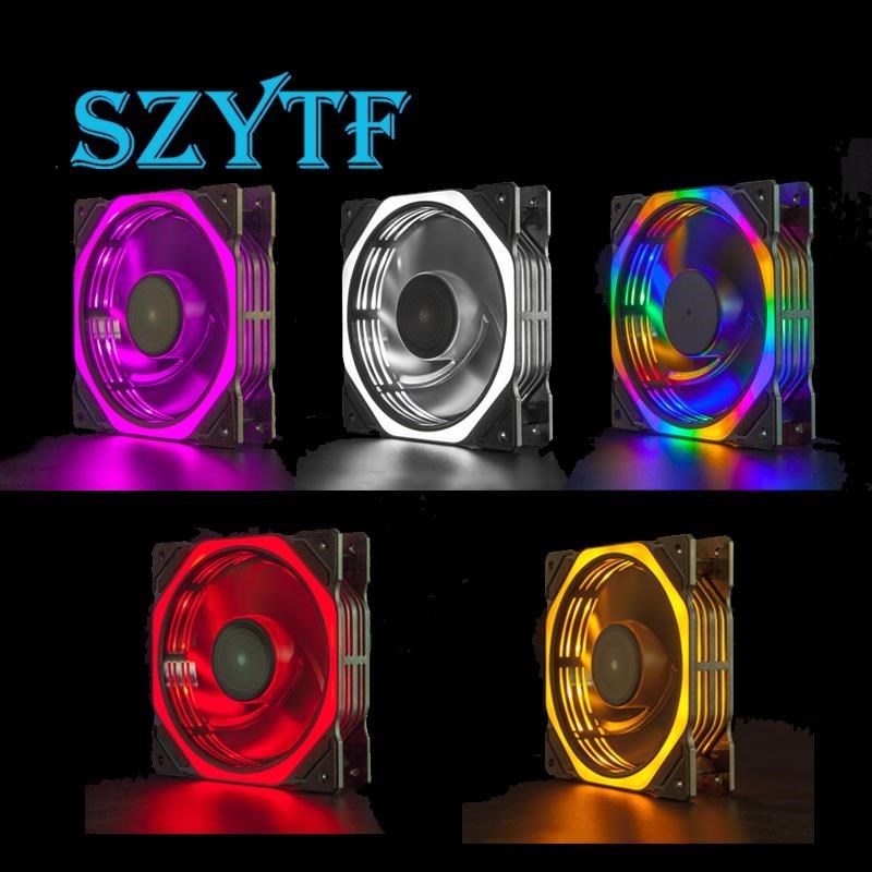 Chassis fan 12CM double-sided  – обзор и цена Desk Setup Lighting