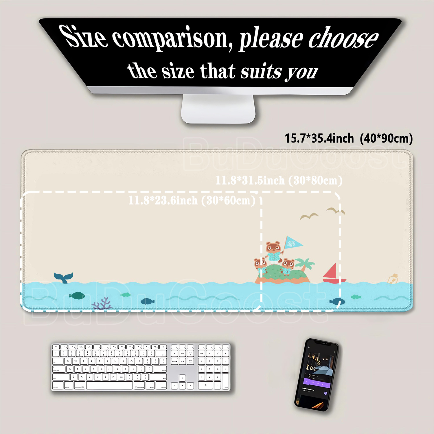Large Kawaii Mouse Pad Non-Sli – обзор и цена Korean Desk Setup