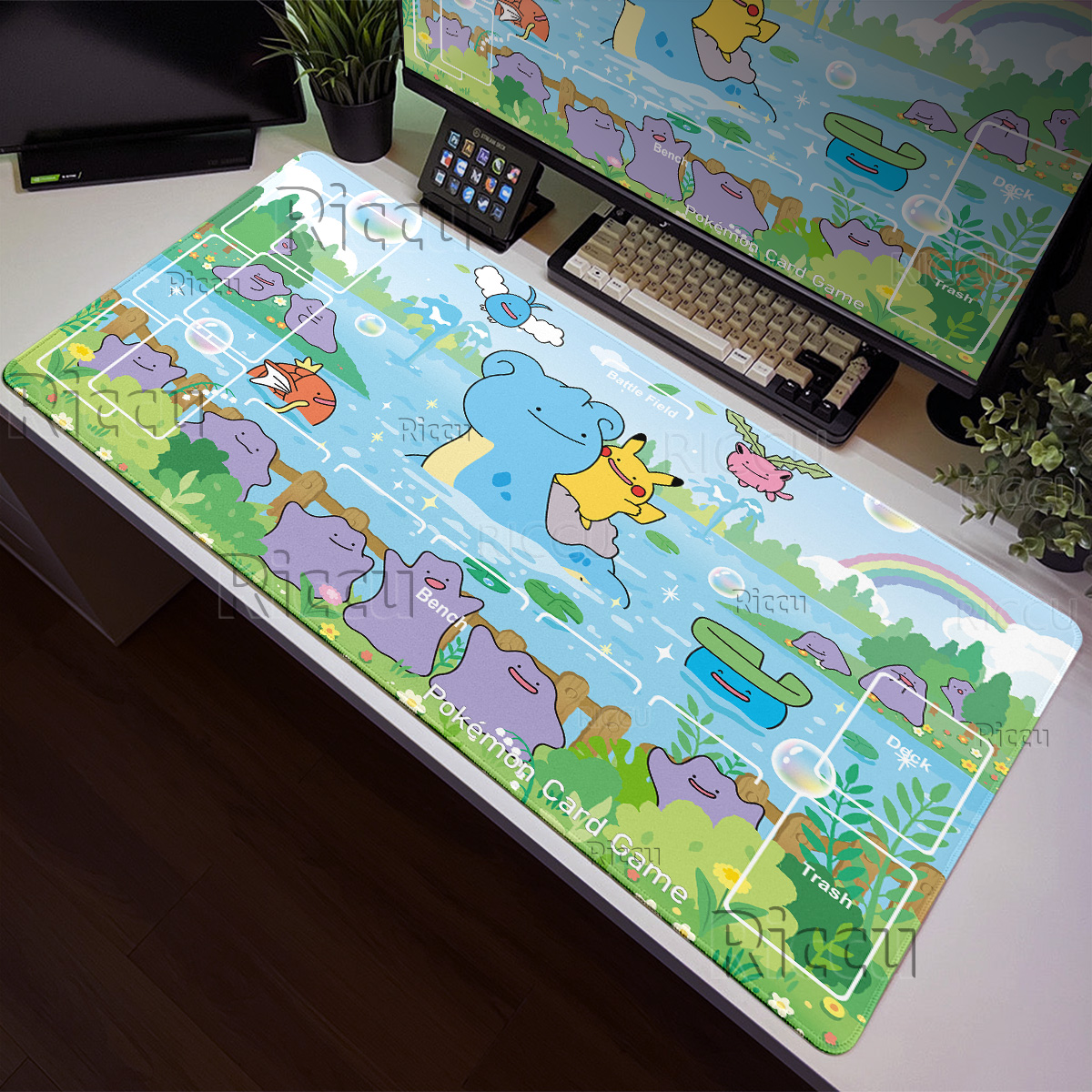 Anime Cartoon Pokémon Ditto Se – обзор и цена Korean Desk Setup