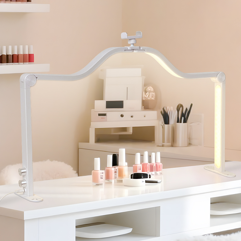 48W Half Moon Nail Lamp Double – обзор и цена Desk Setup Lighting