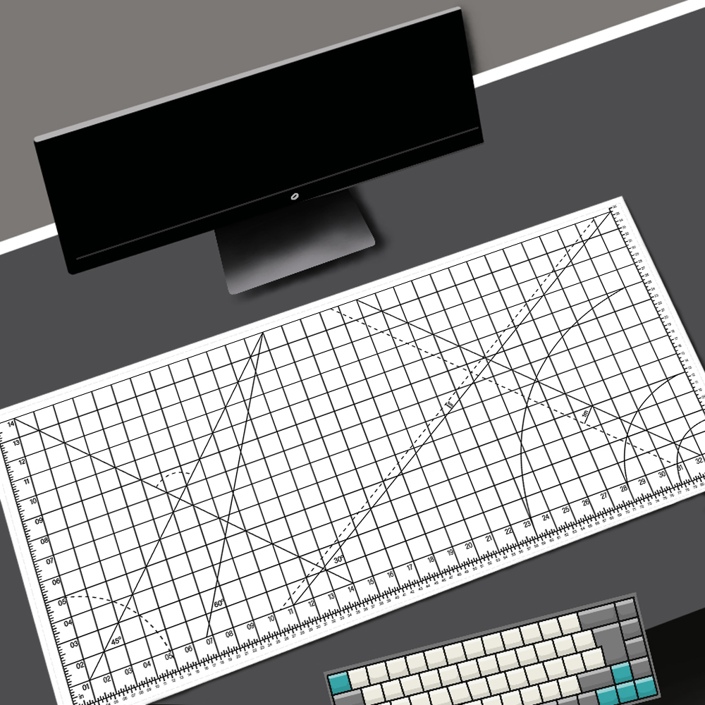 Blue Art Mouse Pad Kawaii Gami – обзор и цена Desk Setup Pegboard