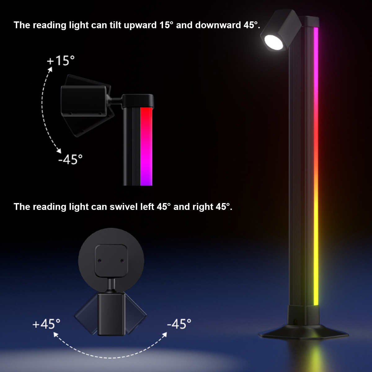 Smart Light Bar LED RGB Music  – обзор и цена Desk Setup Black