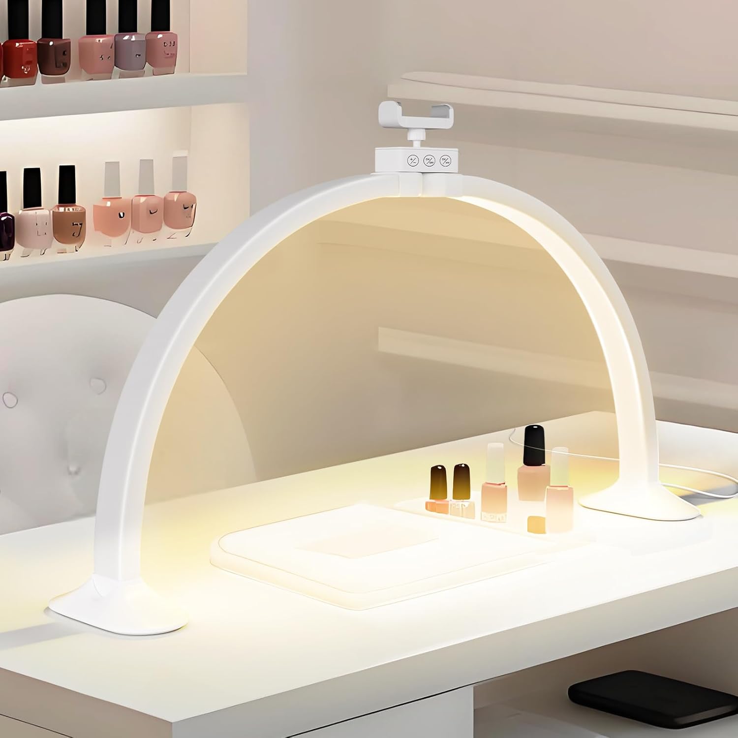 Half Moon Light U-Shaped Nail  – обзор и цена Desk Setup Lighting