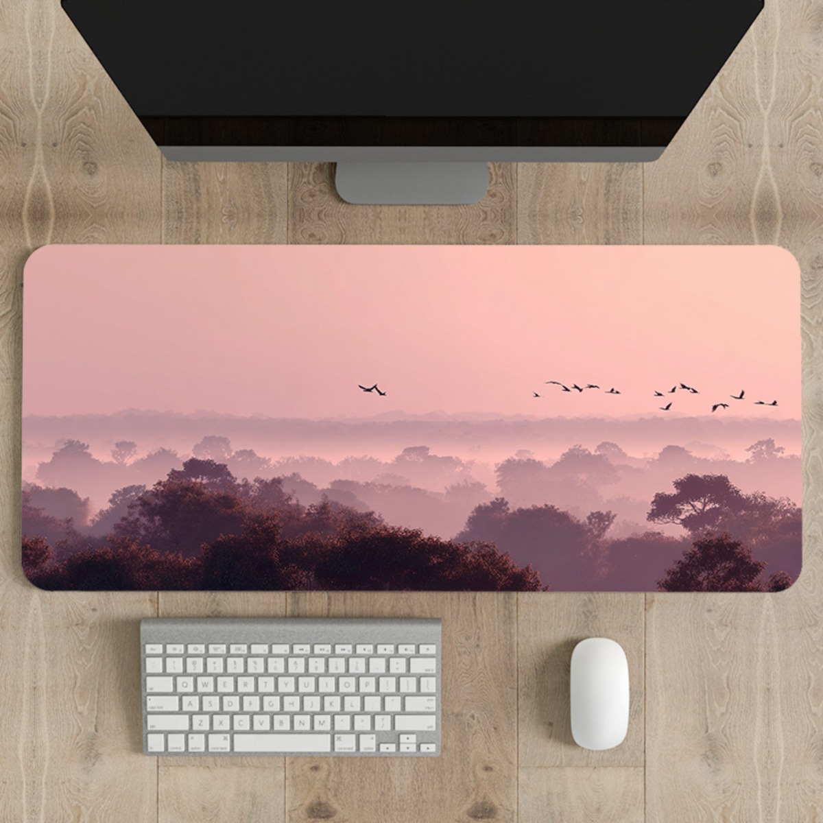 Dreamy Pink & Purple Sky XL mo – обзор и цена Your Desk Setup