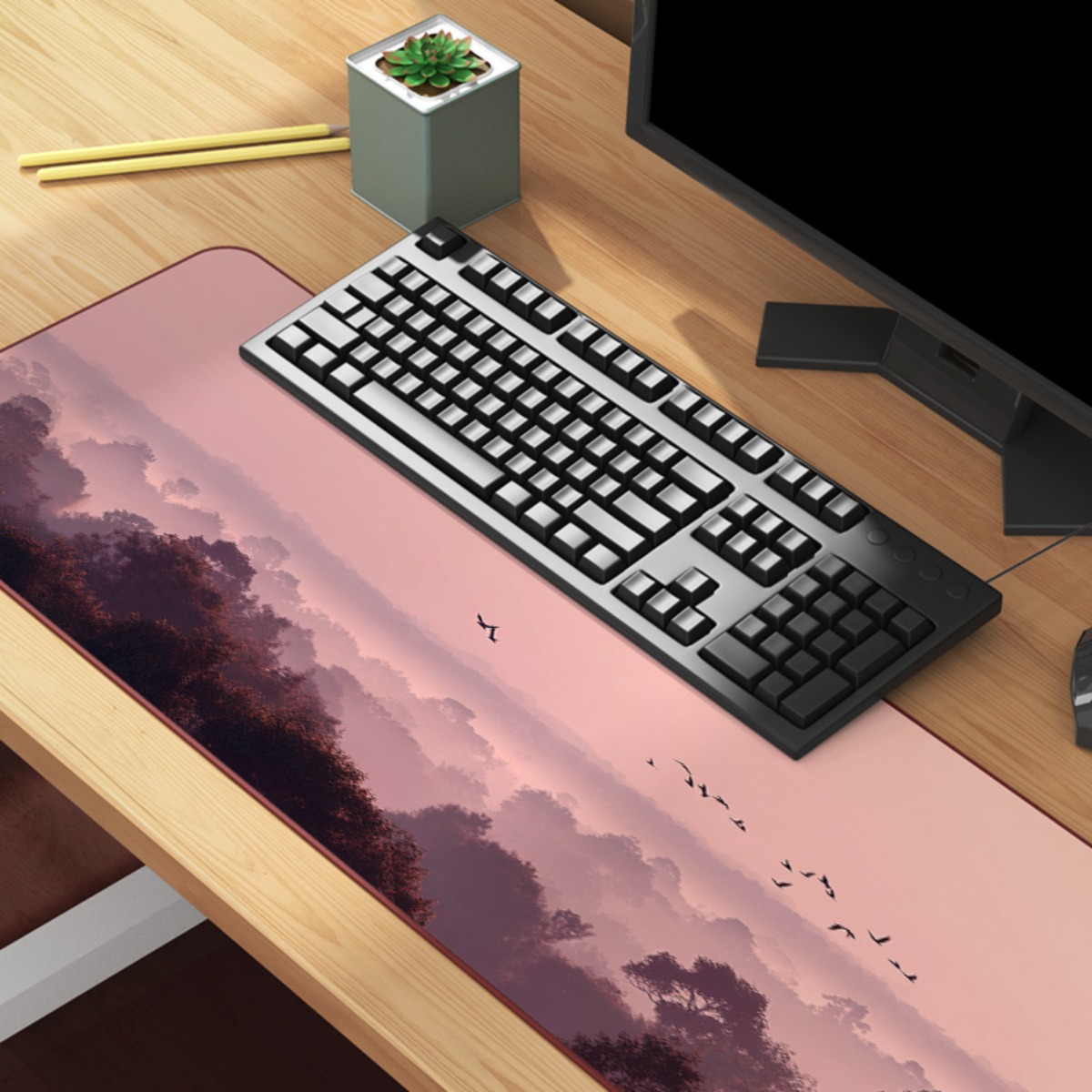Dreamy Pink & Purple Sky XL mo – обзор и цена Your Desk Setup